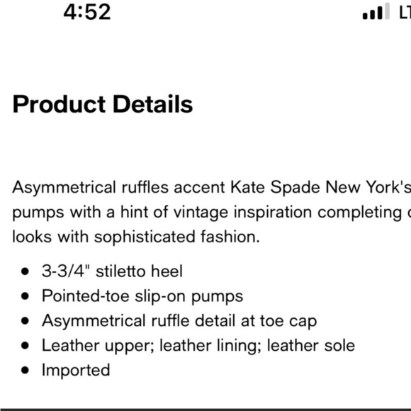 Kate Spade Alessia Pumps in Blush 10 like new heels Appliqué office neutral - Picture 16 of 16